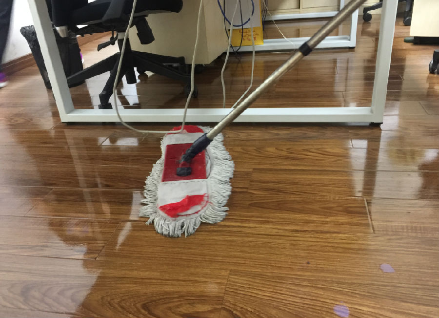 太康县木地板保洁案例